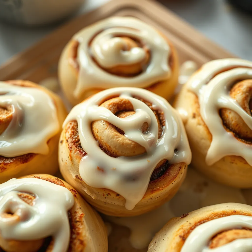 will pizza dough work for cinnamon rolls topped with frosting