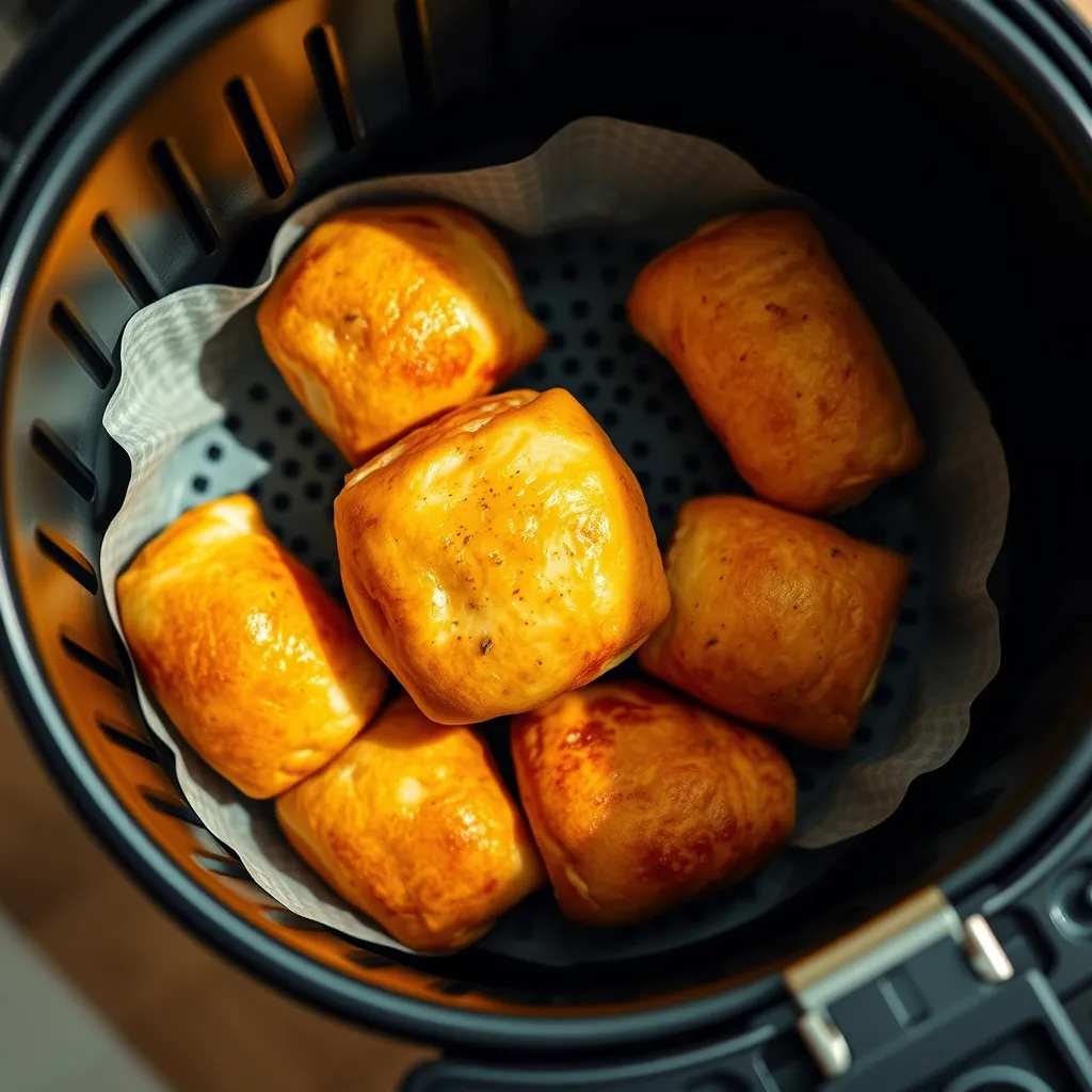 how to cook pizza rolls in air fryer in a basket