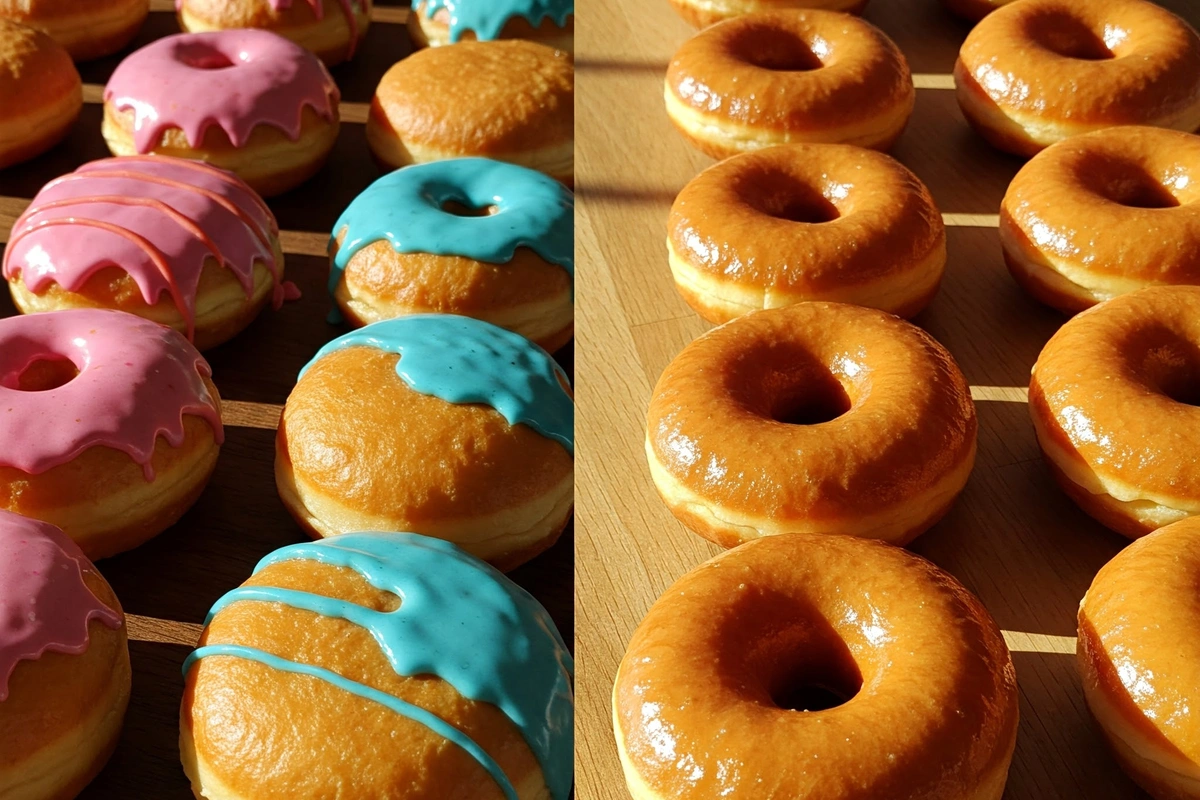 Comparison of baked and fried doughnuts