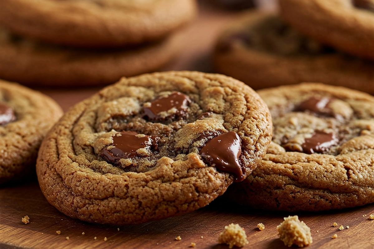 Chocolate chip cookies made with brown butter